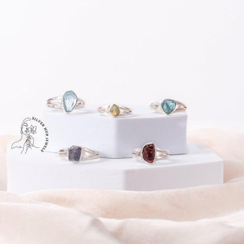 Birthstone Ring / Raw Gemstone Ring/ Gift for her /Mothers Day Gift 