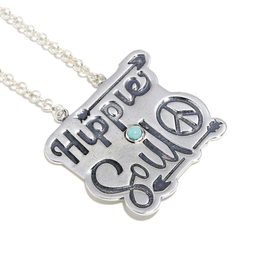 Turquoise Happy Soul necklace In 925 Sterling Silver