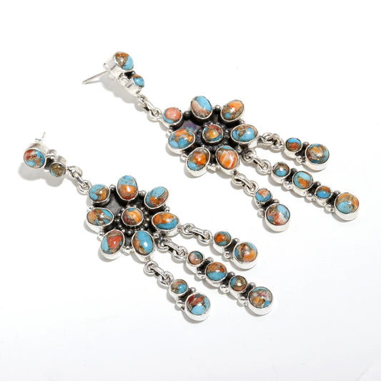 Oyster turquoise Earring Stud