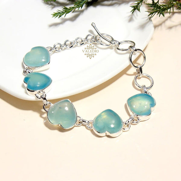 Sterling Silver Aquamarine Classic Chain Bracelet | Christopher's Fine  Jewelry