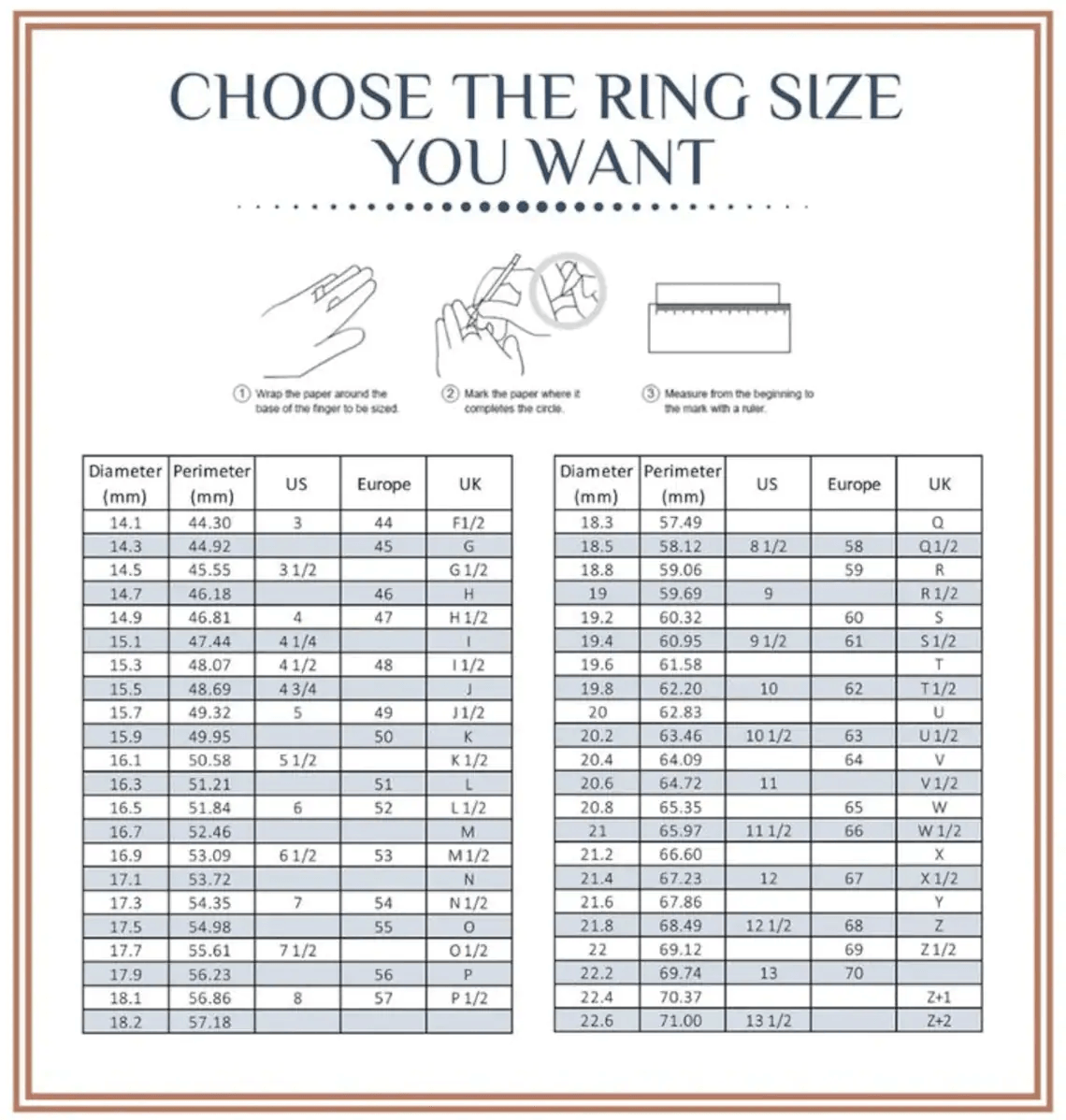 In Us Ring Size Conversion Ring Conversion Top Chart Store