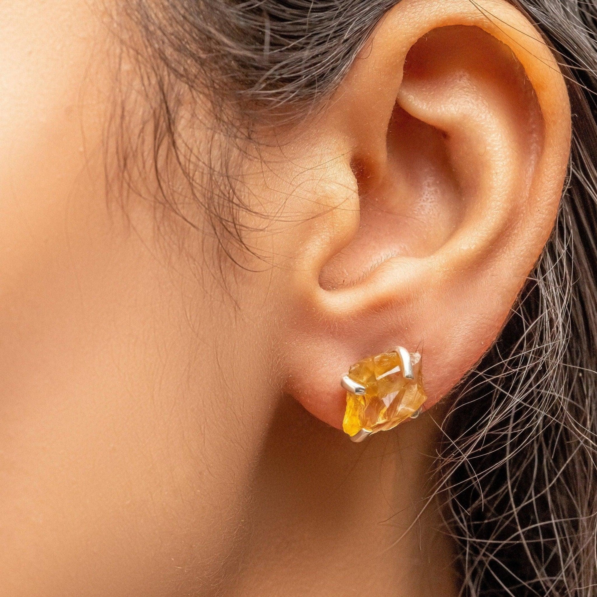 Effy Citrine Stud Earrings Shop Effy Pear-Shape Citrine (2-5/8