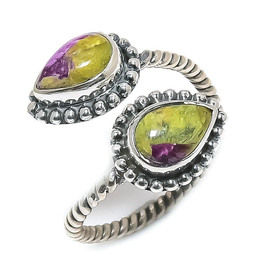 Atlantisite Gemstone Handmade 925 Solid Sterling Silver Jewelry Ring